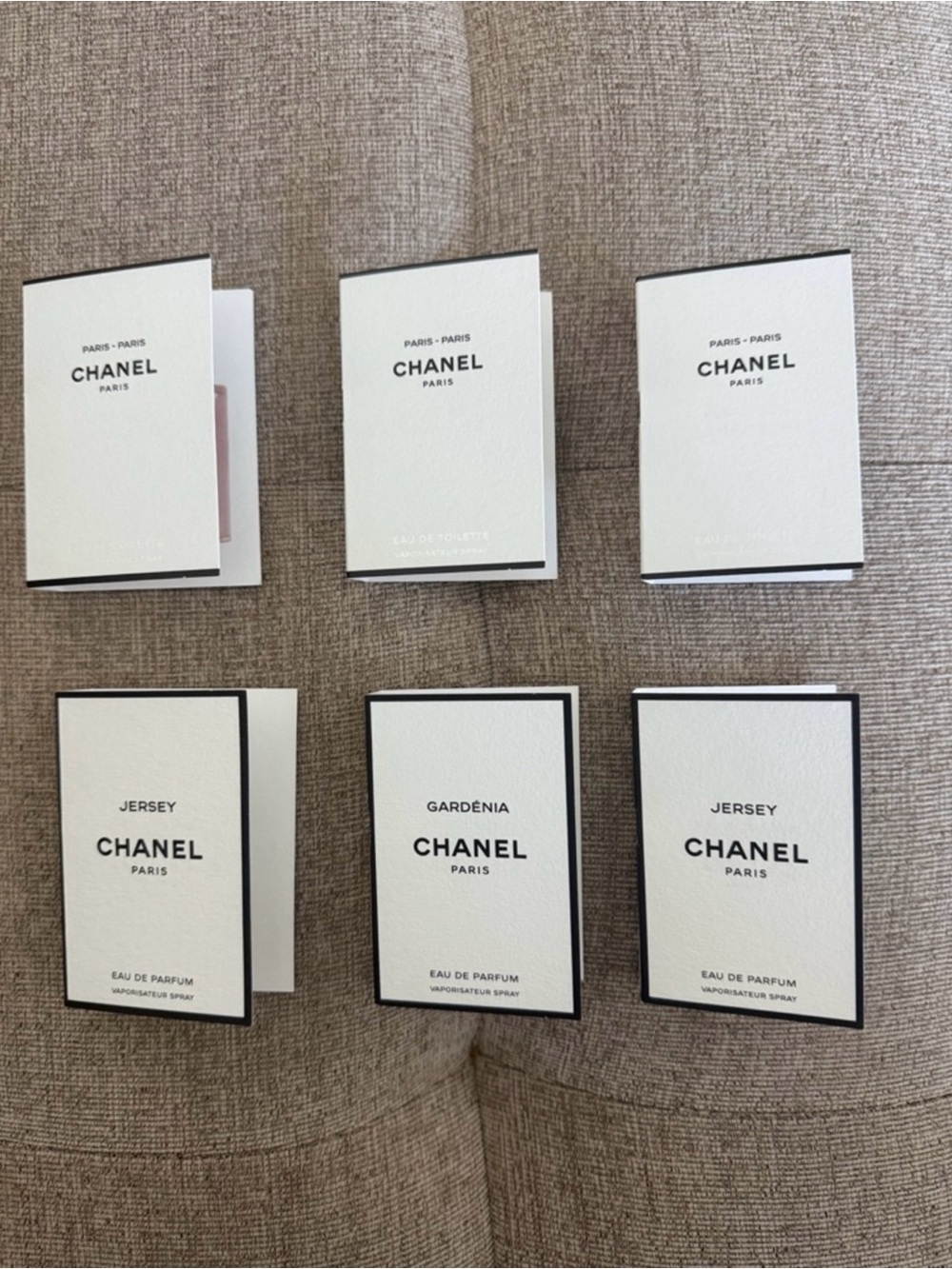 Brand New Chanel Set of Six Sample Perfumes
